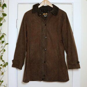 Barbour Newmarket Waxed Overcoat Jacket (UK 10/Small) British Country Coat